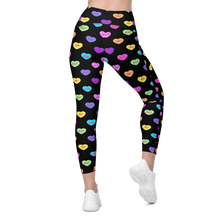 Load image into Gallery viewer, Hashy VDay After Dark Leggings with pockets