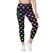 Load image into Gallery viewer, Hashy VDay After Dark Leggings with pockets
