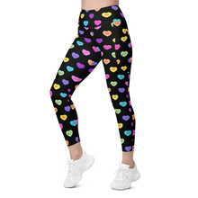 Load image into Gallery viewer, Hashy VDay After Dark Leggings with pockets
