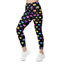 Load image into Gallery viewer, Hashy VDay After Dark Leggings with pockets