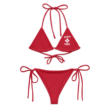 Load image into Gallery viewer, Safety Third All-over print recycled string bikini