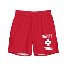Load image into Gallery viewer, Safety Third All-Over Print Recycled Swim Trunks