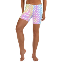Load image into Gallery viewer, Pastel Rainbow Footprint Shorts