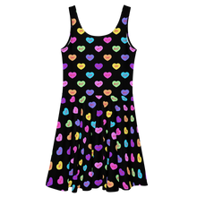Load image into Gallery viewer, Hashy VDay After Dark Skater Dress