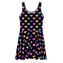 Load image into Gallery viewer, Hashy VDay After Dark Skater Dress