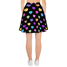 Load image into Gallery viewer, Hashy VDay After Dark Skater Skirt