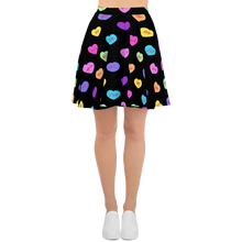 Load image into Gallery viewer, Hashy VDay After Dark Skater Skirt