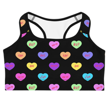Load image into Gallery viewer, Hashy VDay After Dark Sports bra