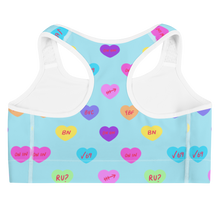 Load image into Gallery viewer, Hashy VDay Sports bra