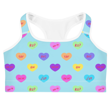 Load image into Gallery viewer, Hashy VDay Sports bra