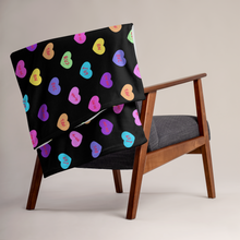 Load image into Gallery viewer, Hashy VDay After Dark Throw Blanket