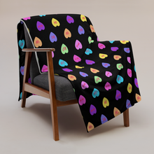 Load image into Gallery viewer, Hashy VDay After Dark Throw Blanket