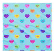 Load image into Gallery viewer, Hash Candy Hearts All-over print bandana