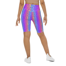 Load image into Gallery viewer, Rainbow ON ON Leopard Biker Shorts