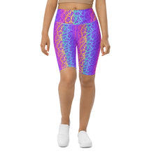 Load image into Gallery viewer, Rainbow ON ON Leopard Biker Shorts