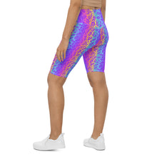 Load image into Gallery viewer, Rainbow ON ON Leopard Biker Shorts