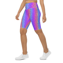 Load image into Gallery viewer, Rainbow ON ON Leopard Biker Shorts