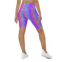 Load image into Gallery viewer, Rainbow ON ON Leopard Biker Shorts