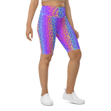 Load image into Gallery viewer, Rainbow ON ON Leopard Biker Shorts