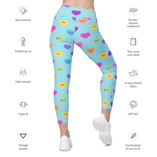 Load image into Gallery viewer, Hash Candy Heart Leggings with pockets