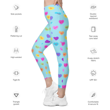 Load image into Gallery viewer, Hash Candy Heart Leggings with pockets