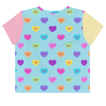 Load image into Gallery viewer, Hashy VDay All-Over Print Crop Tee
