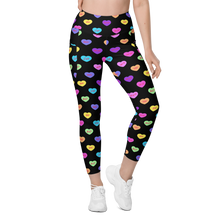 Load image into Gallery viewer, Hashy VDay After Dark Leggings with pockets
