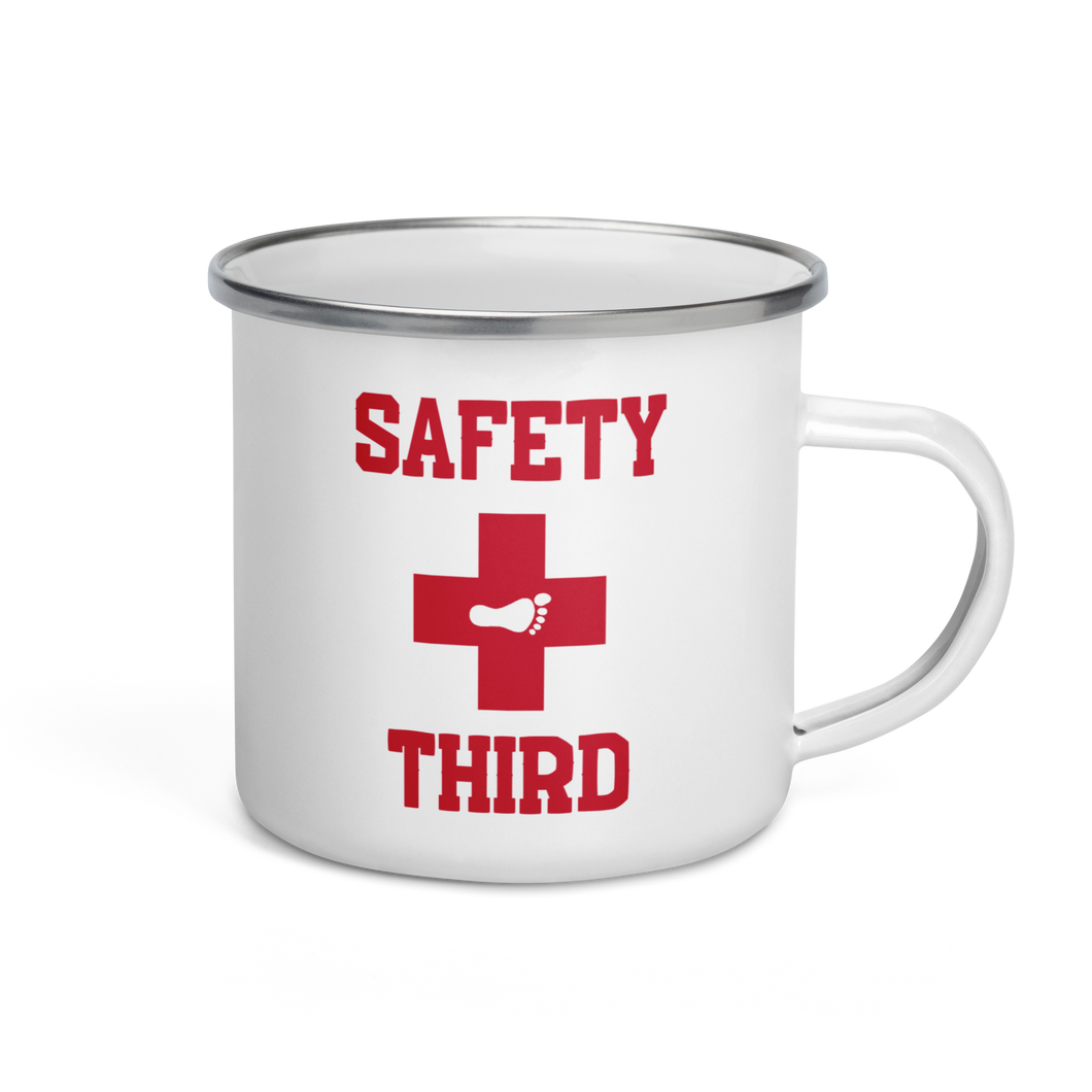 Safety Third Enamel Mug