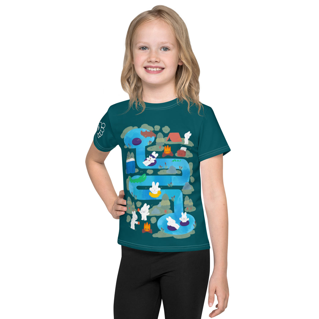A Splashing Day Kids crew neck t-shirt