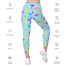 Load image into Gallery viewer, Hash Candy Heart Leggings with pockets

