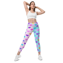 Load image into Gallery viewer, Candy Hearts Leggings with pockets
