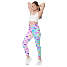 Load image into Gallery viewer, Candy Hearts Leggings with pockets
