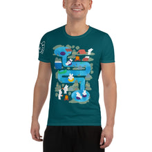 Load image into Gallery viewer, A Splashing Day All-Over Print Men&#39;s Athletic T-shirt

