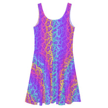 Load image into Gallery viewer, Rainbow On On Leopard Skater Dress
