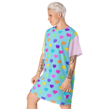 Load image into Gallery viewer, Candy Hearts T-shirt dress
