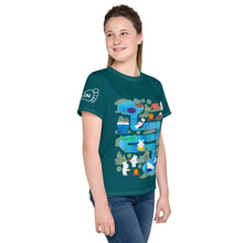 Load image into Gallery viewer, A Splashing Day Youth crew neck t-shirt
