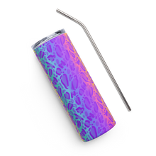 Load image into Gallery viewer, Rainbow ON ON Leopard Stainless steel tumbler
